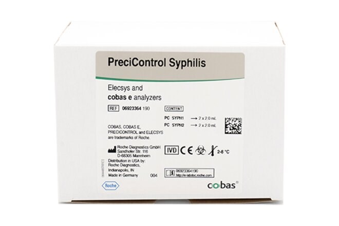 Контроль Syphilis, Elecsys cobas e, 4 флакони по 2 мл, або еквівалент